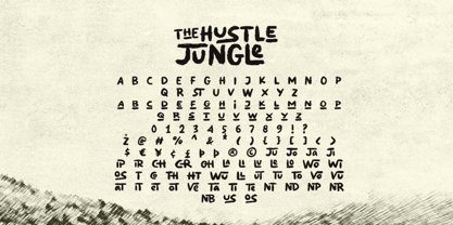 Hustle Jungle Font Poster 9