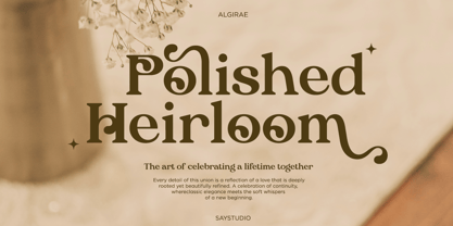Algirae Font Poster 3