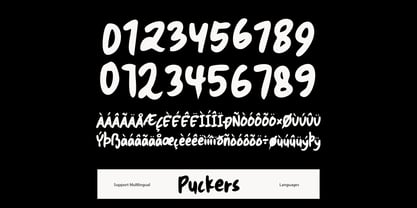 Puckers Font Poster 10