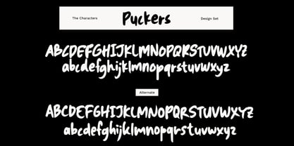 Puckers Font Poster 9