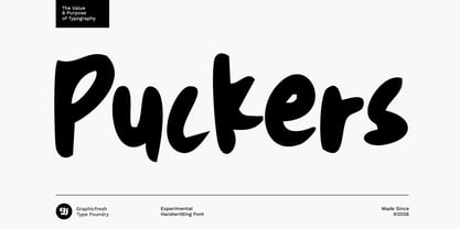 Puckers Font Poster 1