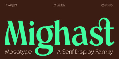 Mighast Font Poster 1
