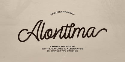 Alontima Font Poster 1
