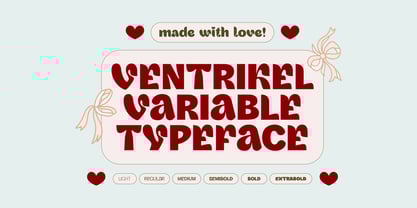 Ventrikel Font Poster 1