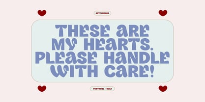 Ventrikel Font Poster 4