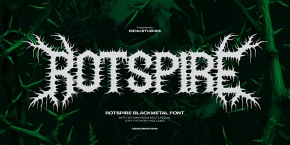 Rotspire Font Poster 1