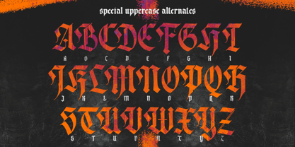 Dark Heritage Font Poster 9