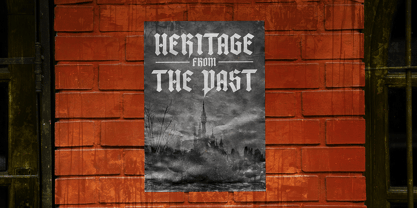 Dark Heritage Font Poster 5