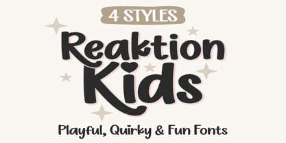 Reaktion Kids Font Poster 1