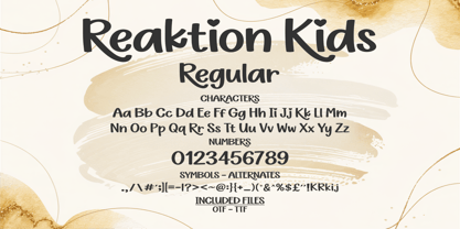 Reaktion Kids Font Poster 4