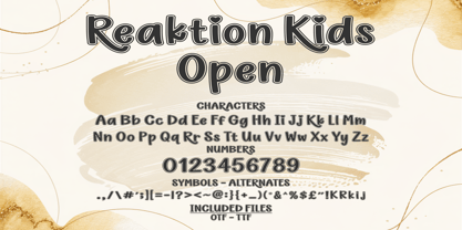 Reaktion Kids Font Poster 13