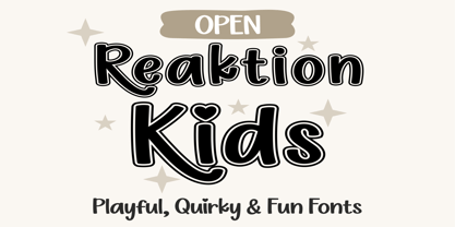 Reaktion Kids Font Poster 11
