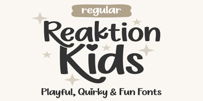 Reaktion Kids Font Poster 2