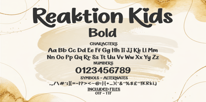Reaktion Kids Font Poster 7