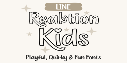 Reaktion Kids Font Poster 8
