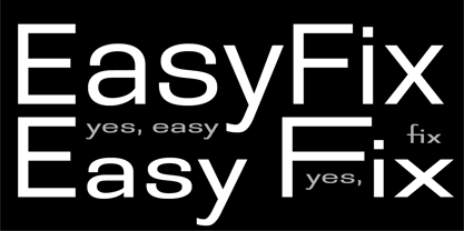 Easy Fix Font Poster 1