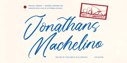 Jonathans Machelino Font Poster 1