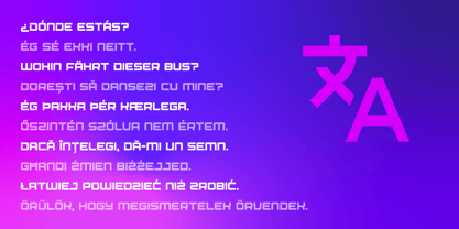 Spacecraft Font Poster 3