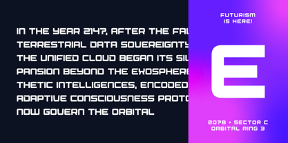 Spacecraft Font Poster 8