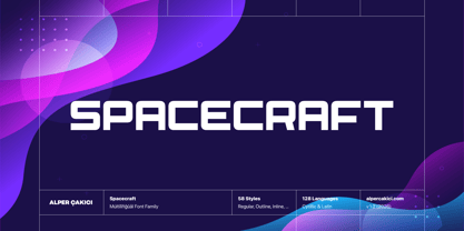 Spacecraft Font Poster 1