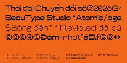 BT Elf50 Font Poster 12