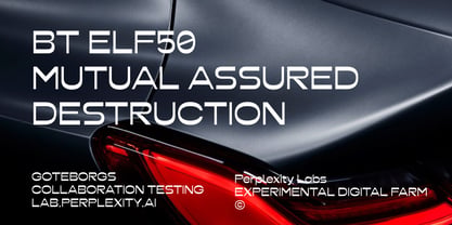 BT Elf50 Font Poster 2