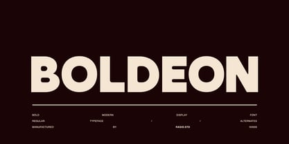 Boldeon Font Poster 1
