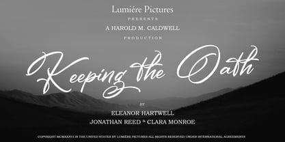 Lumynella Calligraph Font Poster 5