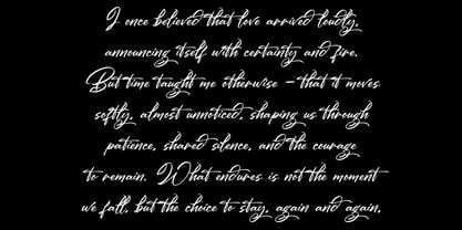 Lumynella Calligraph Font Poster 4