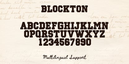 Blockton Regular Font Poster 9
