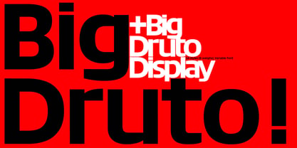 Big Druto Font Poster 1