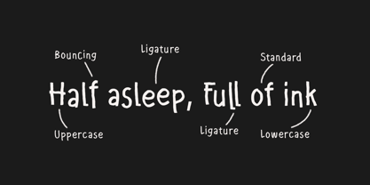 3 AM Scribbles Font Poster 3