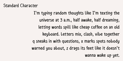 3 AM Scribbles Font Poster 4