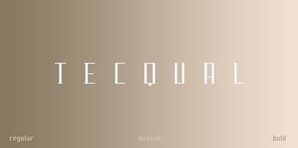 Tecqual Font Poster 1
