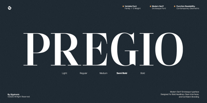 GC Pregio Font Poster 1