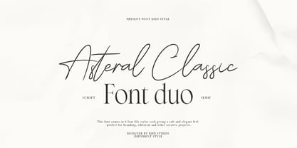 Asteral Classic Font Poster 1