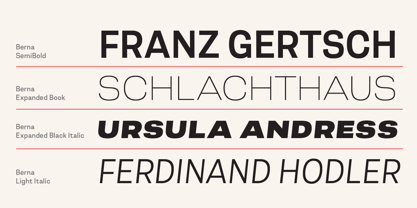 Berna Font Poster 8