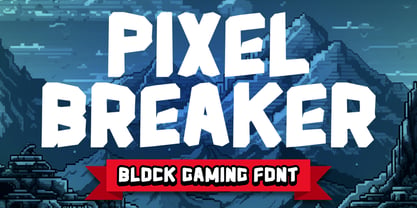 Pixel Breaker Font Poster 1