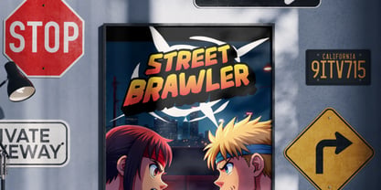 Pixel Breaker Font Poster 7