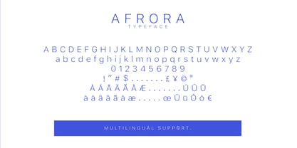 SCC Afrora Font Poster 4