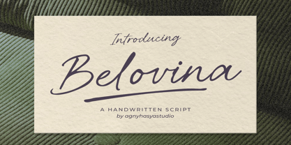 Belovina Font Poster 1