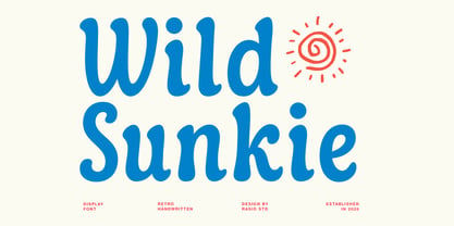 Wild Sunkie Font Poster 1