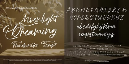 Moonlight Dreaming Font Poster 1