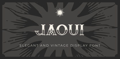 Jaoui Font Poster 1