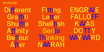 SF Paraid sans Font Poster 9