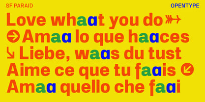 SF Paraid sans Font Poster 8