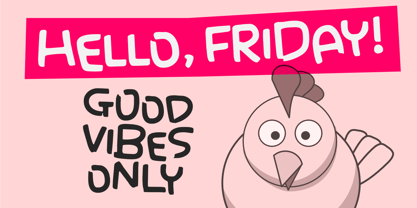 Cheerful Friday Font Poster 2
