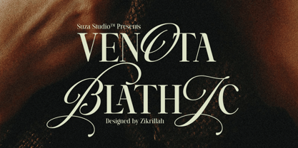 Venota Blathic Font Poster 1