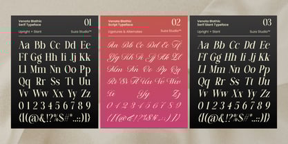 Venota Blathic Font Poster 12
