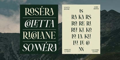 Venota Blathic Font Poster 10